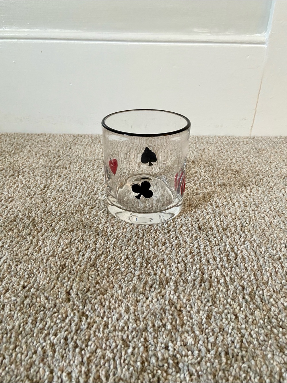 NWOT Icon Juice Poker Card Glass TJ Maxx